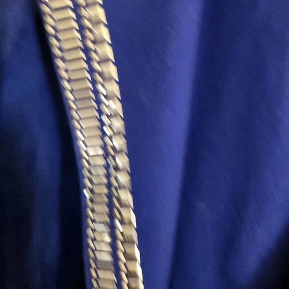 Ashley Stewart NWT Navy Silver Studded Vest Size 22/24 - Picture 4 of 6